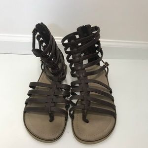 Dark Brown Gladiator Sandals